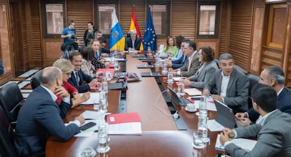 Reunión del Conbierno Canario.