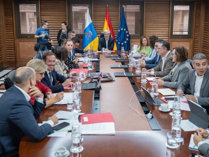 Reunión del Conbierno Canario.