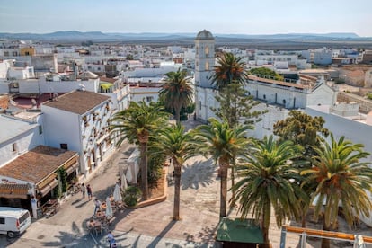 La plaza de Santa Catalina, en Conil.