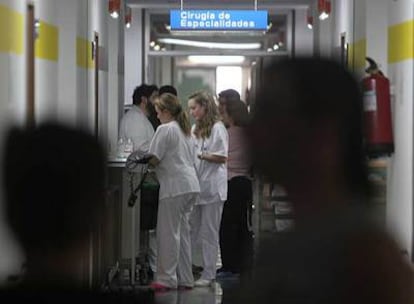 Interior del hospital Severo Ochoa de Leganés.