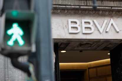 Histórica sede del BBVA en Bilbao.