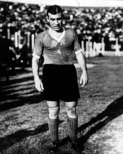 El argentino Francisco Varallo, durante el Mundial de 1930.