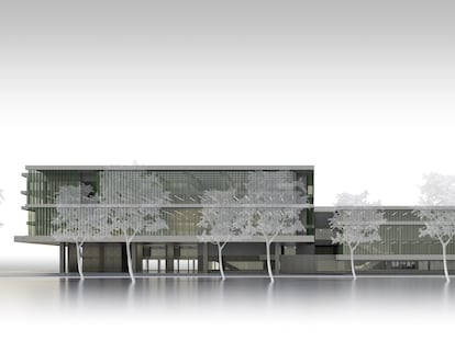 Imagen virtual de la futura biblioteca del Estado en Barcelona.