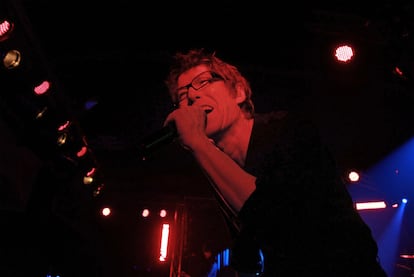 Richard Butler, el cantante de Psychedelic Furs, en la actuación de anoche.