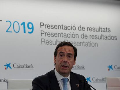 El consejero delegado de CaixaBank, Gonzalo Gortázar, este martes.