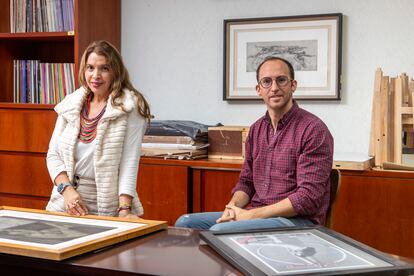 Yissel Arce Padrón, coordinadora general de Difusión de Cultura UAM y David Sánchez, director de vinculación académica y cultural, el 14 de octubre en Ciudad de México.