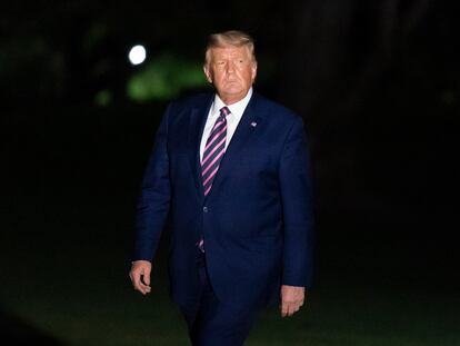 El presidente estadounidense, Donald Trump, este viernes en la Casa Blanca.