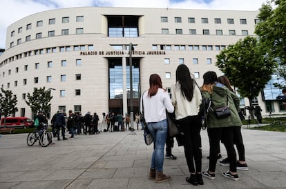 Fachada del Palacio de Justicia de Navarra, en una imagen de 2018.