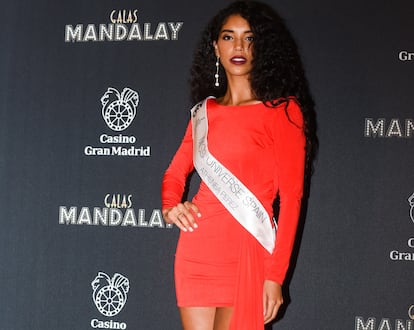 Athenea Pérez, en la presentación Miss Universo España