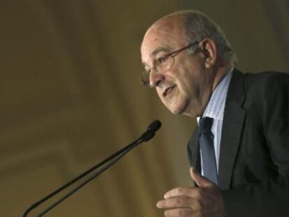 Joaquín Almunia, este jueves en Madrid.