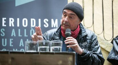 Lluís Llach, en un col·loqui a Girona.