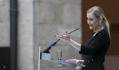 Cristina Cifuentes.acude al acto de la Asociación de Víctimas del Terrorismo.