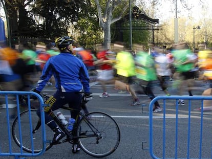 Corredores en la XIV edici&oacute;n del Medio Marat&oacute;n de Madrid.