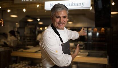 El xef Nandu Jubany, en el seu espai gastronòmic del Mercat d'Autors d'Ametller Origen.