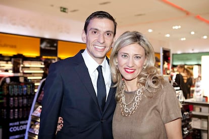 Patrizio Walburg, director de Lancôme, y Elena Ferreras, directora de Publicidad de S Moda.