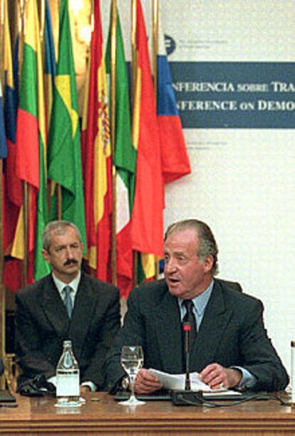 El Rey, en la sesión final de la conferencia.