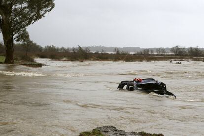 Inundaciones en Biguglia en la isla francesa de Córcega.