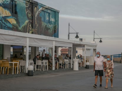 A restaurant in Fuerteventura, in the Canary Islands, which is hoping to attract tourism over the holidays.