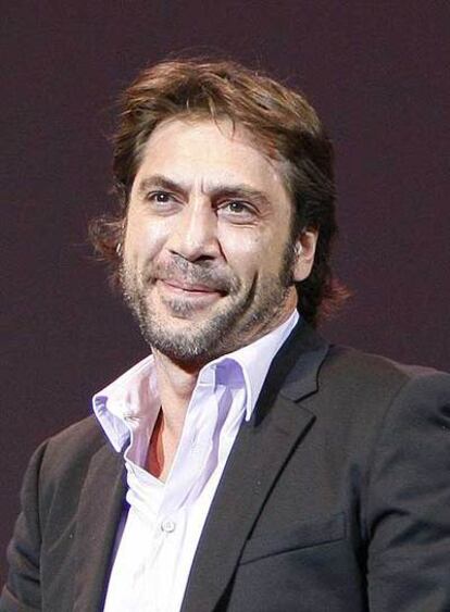 Javier Bardem, ayer en la gala.