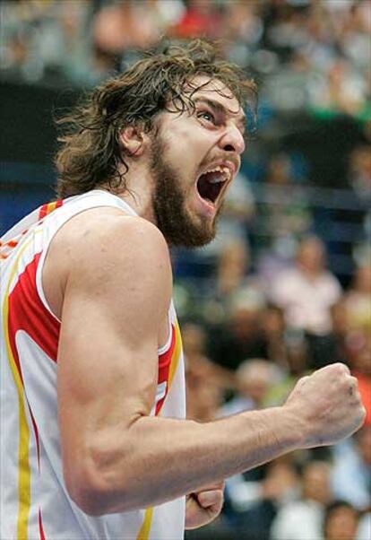 Pau Gasol se ha lesionado durante la semifinal frente a Argentina.