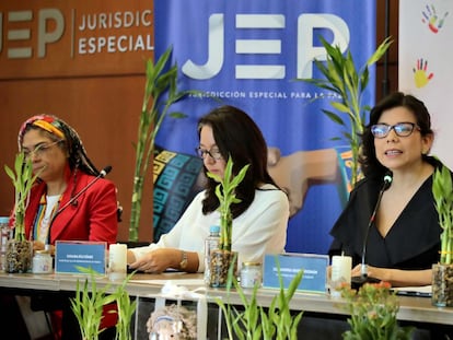 La magistrada de la Sala de Reconocimiento de Verdad, de Responsabilidad y de Determinación de los Hechos y Conductas de la JEP, Lily Andrea Rueda Guzmán