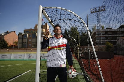 Sergio Rodríguez, portero de la selección española de fútbol de ciegos.