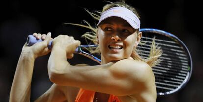 Sharapova, durante un partido en Stuttgart, la semana pasada.