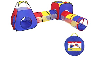 Juego infantil de exterior: túnel de ensamblaje.