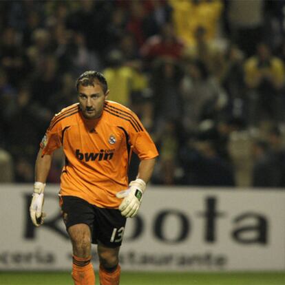 Dudek, durante el partido de Copa del Madrid en Alcorcón.