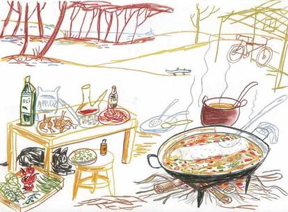 Ilustración de Javier Mariscal para el libro <i>1080 recetas.</i>