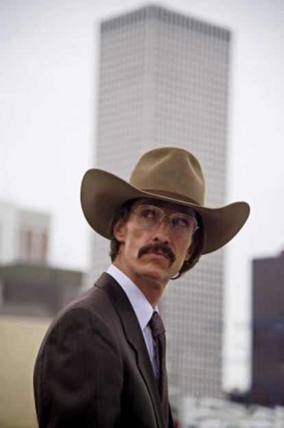 Matthew McConaughey, en una escena de &lsquo;Dallas Buyers Club&rsquo;, donde dio vida a Ron Woodroof. 