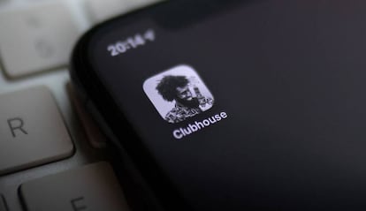 Aplicación de Clubhouse en iPhone.