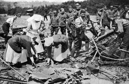 Infermeres al fornt de la I Guerra Mundial.