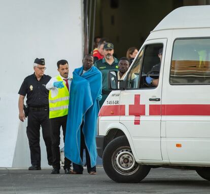 Cuando fue interceptada la embarcacin viajaban en ella 27 migrantes,