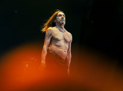 Iggy Pop durante su concierto en Mad Cool.