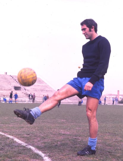 El futbolista del Real Madrid Jose Martinez 'Pirri' (en la imagen, fotografiado en 1964).