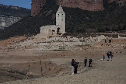 Sequía, pantano de Sau