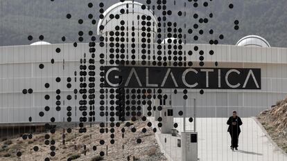 Vista de Galáctica, un centro de difusión de la astronomía pegado al Observatorio Astrofísico de Javalambre (Teruel), este octubre.
