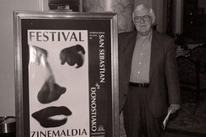 Robert Wise, en el Festival de San Sebastián de 1994.