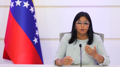 Delcy Rodríguez, vicepresidenta de Venezuela.