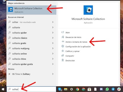 Cómo encontrar el Solitario de Windows.