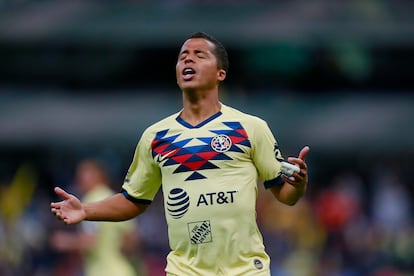 Giovani Dos Santos, durante un partido con el América