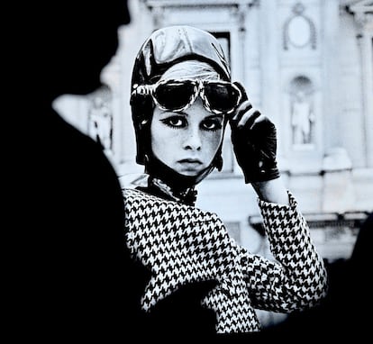 La modelo Twiggy vista por Miralda en 1966, una de las instantáneas que se pueden ver en la exposición de la Virreina.