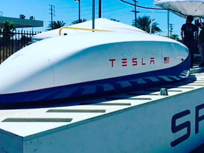 La cápsula Hyperloop de Tesla bate un nuevo récord de velocidad