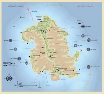 El mapa de la isla de 'Perdidos' según el cartógrafo del Departamento de Defensa de Estados Unidos