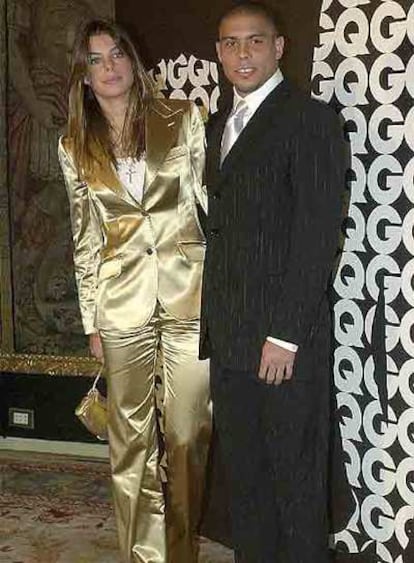 Ronaldo, con Daniella Cicarelli.