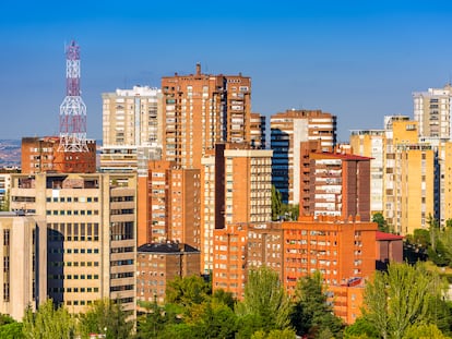 Varios edificios de Madrid.