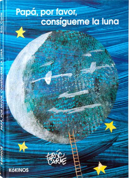 <a href=http://editorialkokinos.com/papa-por-favor-consigueme-la-luna/>Papá, por favor, consígueme la luna</a>. (Eric Carle, Kókinos).<P> “Me gustaría jugar con ella. Papá, por favor, consígueme la luna”. Nada menos. Pero los padres son héroes para sus hijos, no hay nada que no puedan hacer. Las bellísimas ilustraciones de Carle dan vida y color a una sencilla historia sobre lo que un padre es capaz de hacer, sobre los deseos, sobre las cosas que se escapan y las que permanecen.