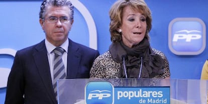 Francisco Granados i Esperanza Aguirre.