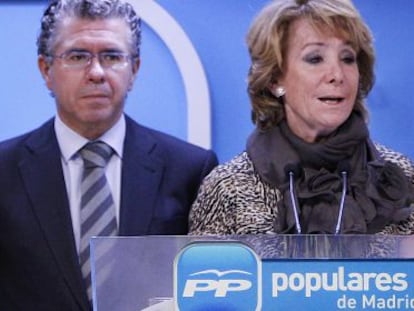 Francisco Granados and Esperanza Aguirre.